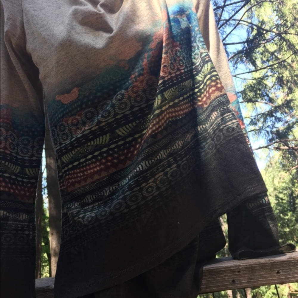 One World Multicolor Patterned Sweater - image 4